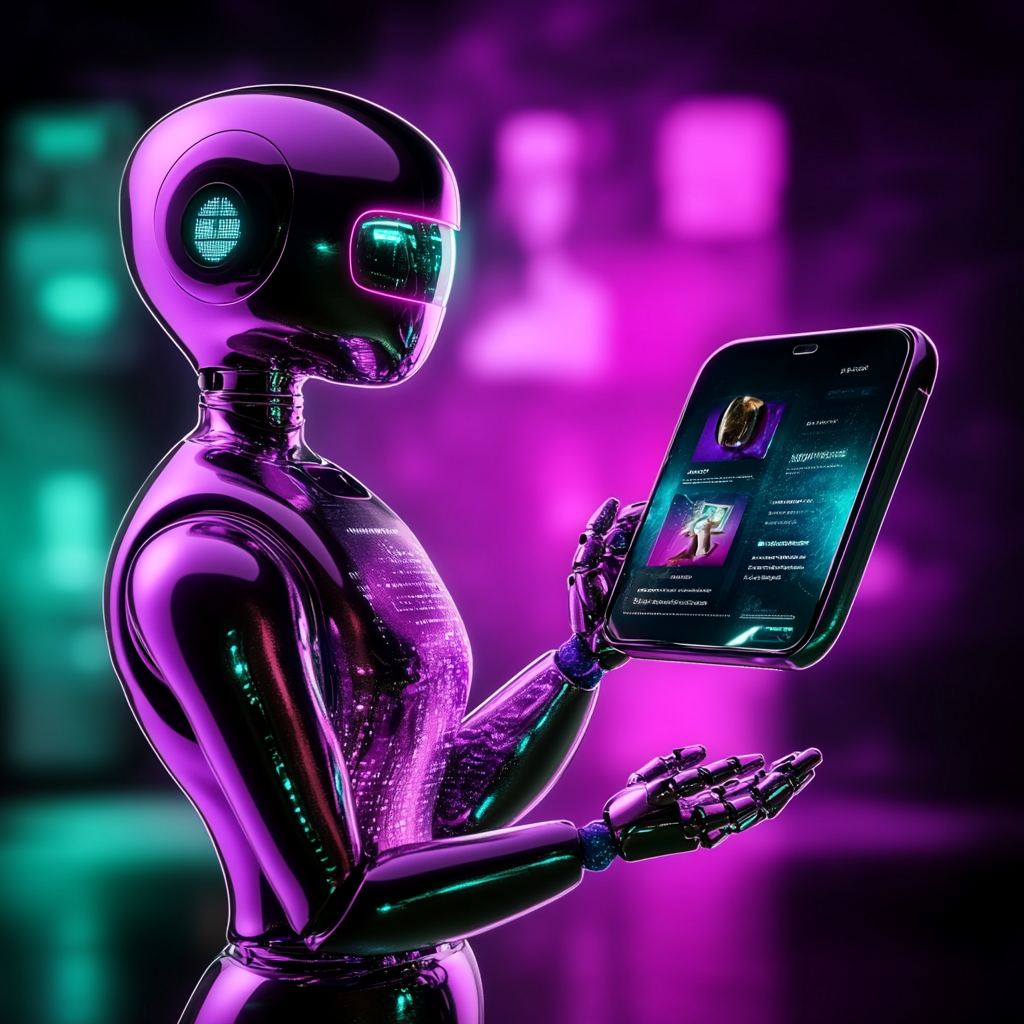 Agentes autônomos de IA otimizando tarefas de marketing como parte das tendências de 2025.